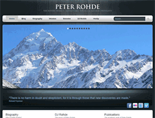 Tablet Screenshot of peterrohde.org